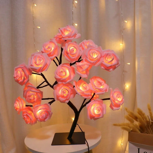 LED Rose Tree Lamp USB Night Light | Flower Decor for Home Party Wedding Gift